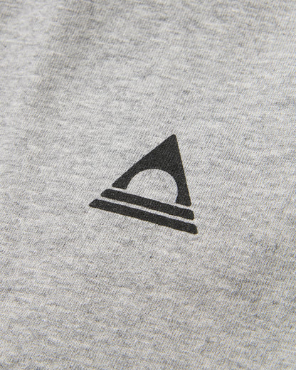Classic Regular Fit T-Shirt - Mid Grey Marl - Flatlay