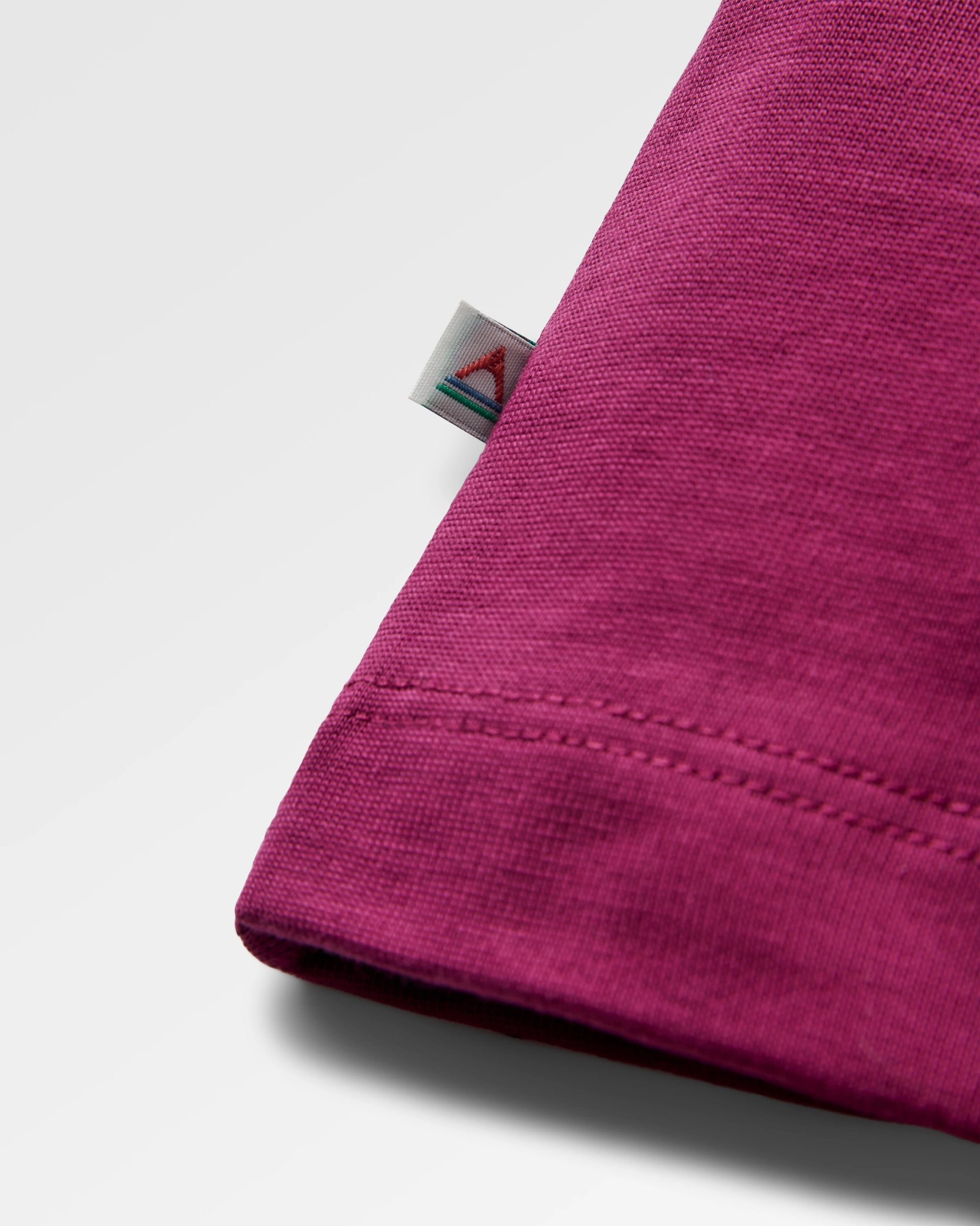 Roamer Patch Relaxed Fit T-Shirt - Warm Berry - Flatlay