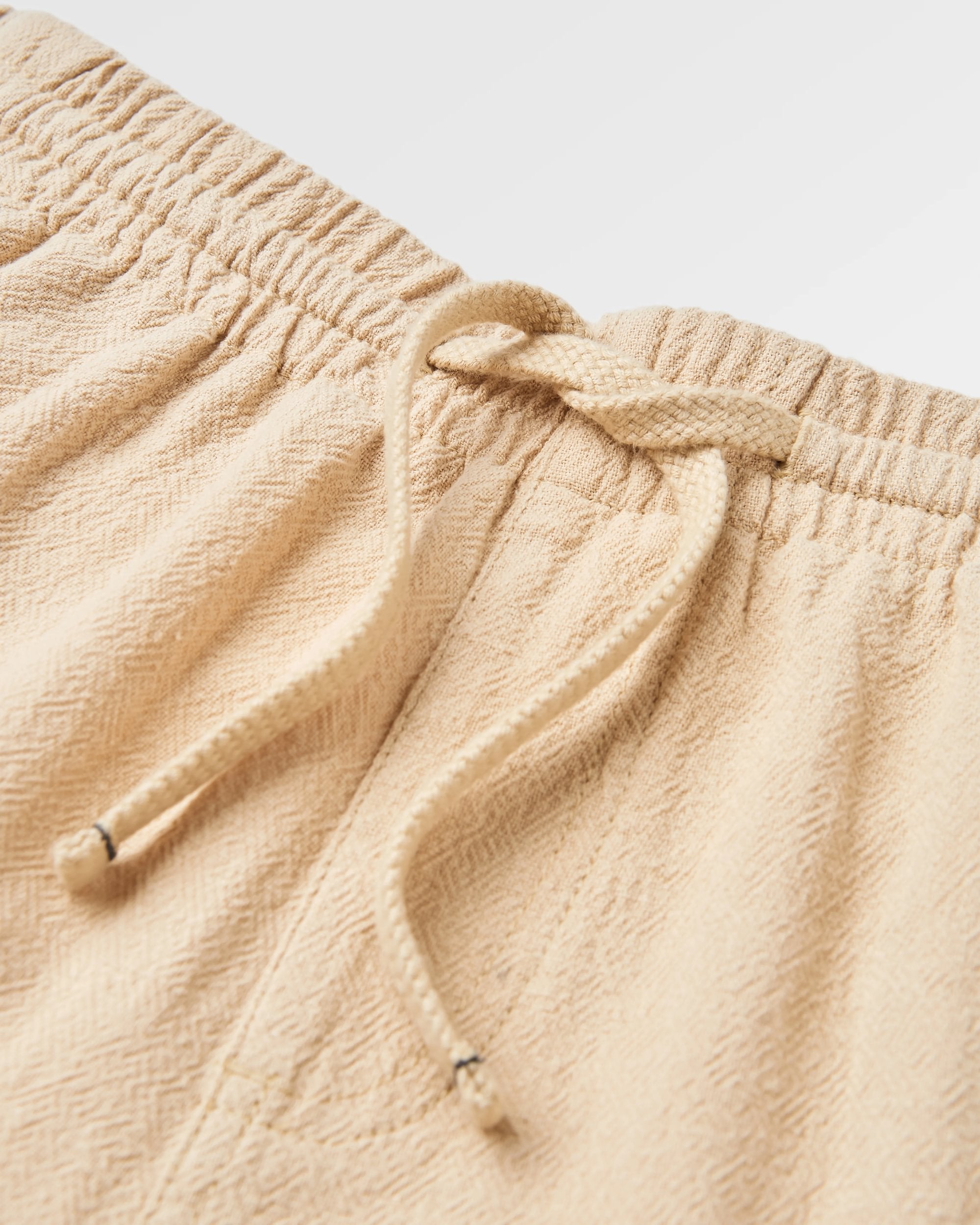 Drifter Linen Blend Short - Stone - Flatlay