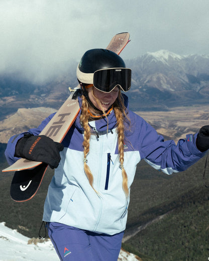 Snowscape Women's Recycled Jacket - Purple Indigo/Ice Blue - Lifestyle