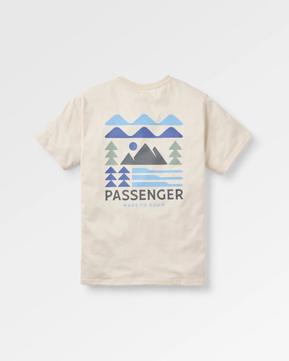 Cutout Organic Cotton T-Shirt - Birch - Flatlay