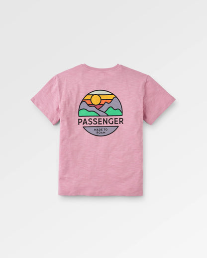 Laidback Recycled Cotton T-Shirt - Pink Haze - Flatlay