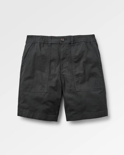 Kimmer Ripstop Cotton Short - Black - Flatlay