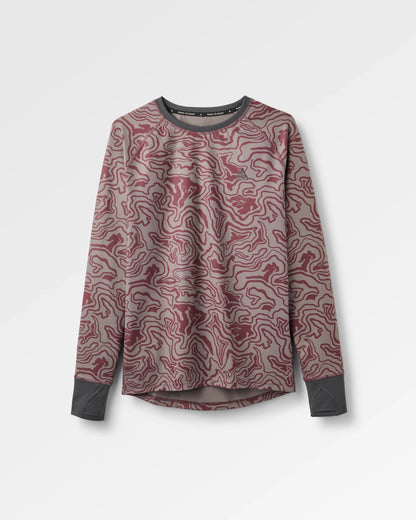Amberline Base Layer Top - Strata Swirl Brambleberry - Flatlay