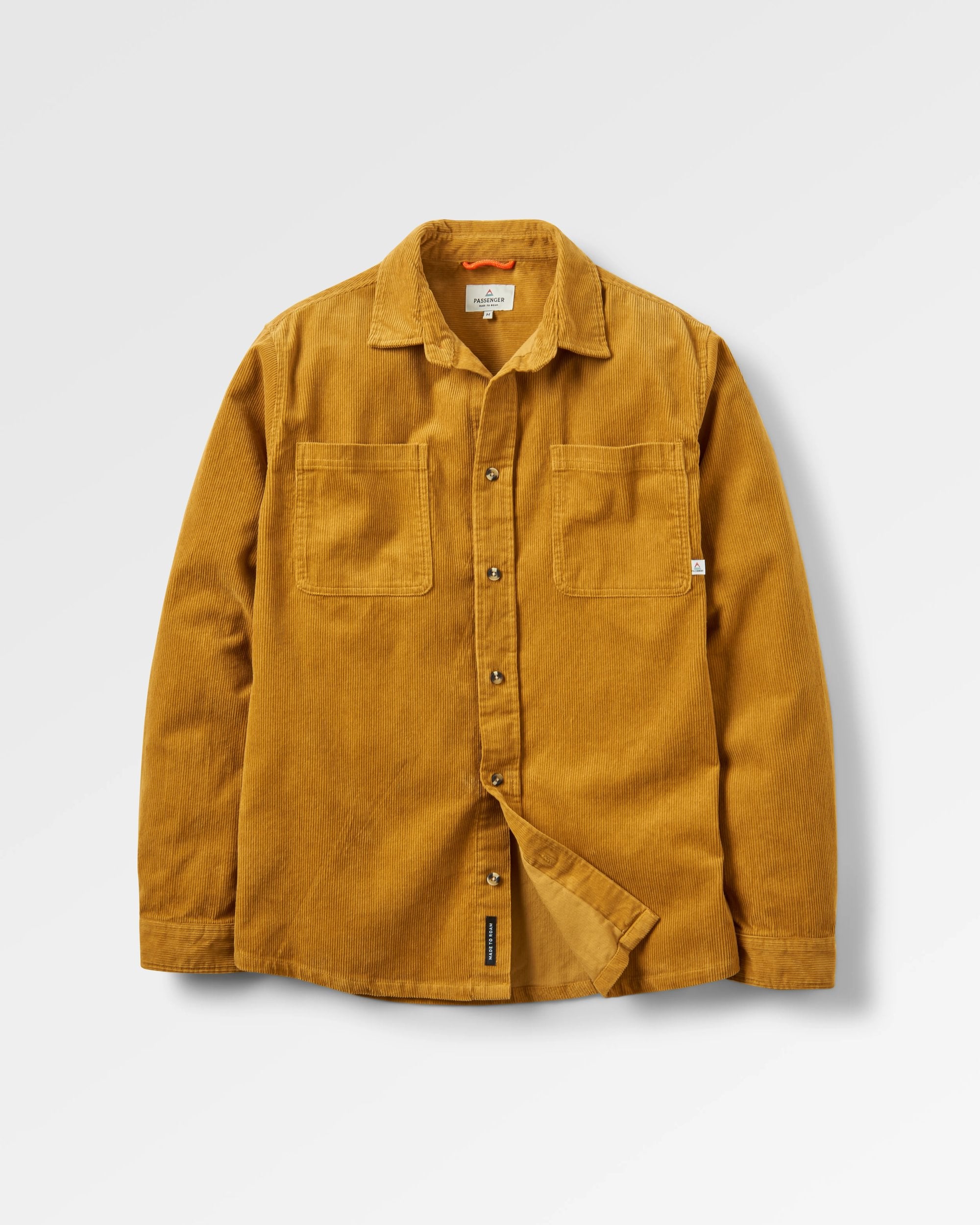 Backcountry Cord Shirt - Mustard Gold - Flatlay