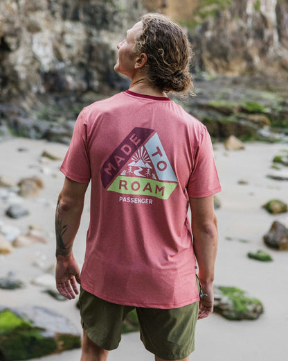 Classic Active Recycled T-Shirt - Mineral Red Marl