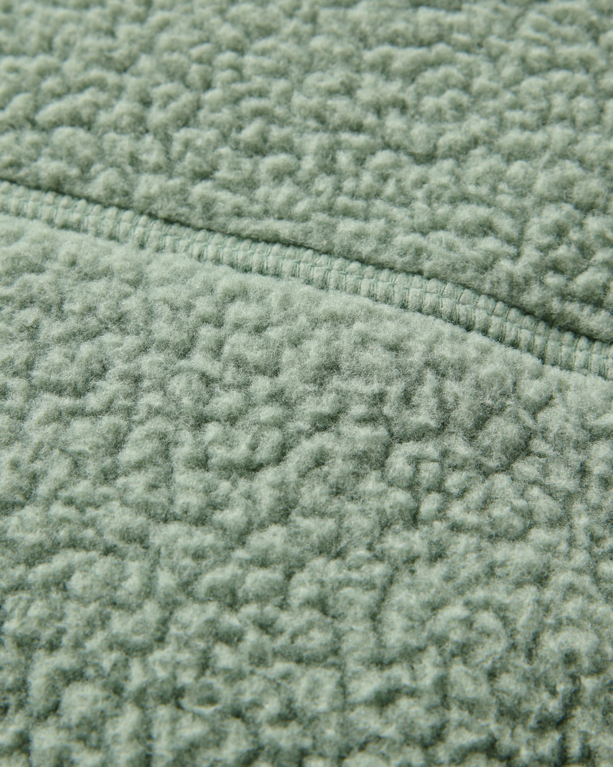 Home Full Zip Hooded Sherpa Fleece - Pistachio - Flatlay