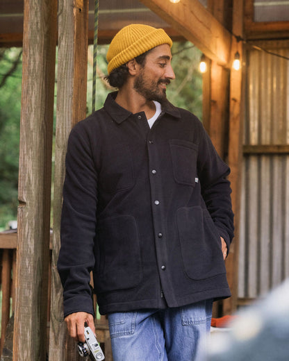 Adapt Fleece Overshirt - Black - Lifestyle
