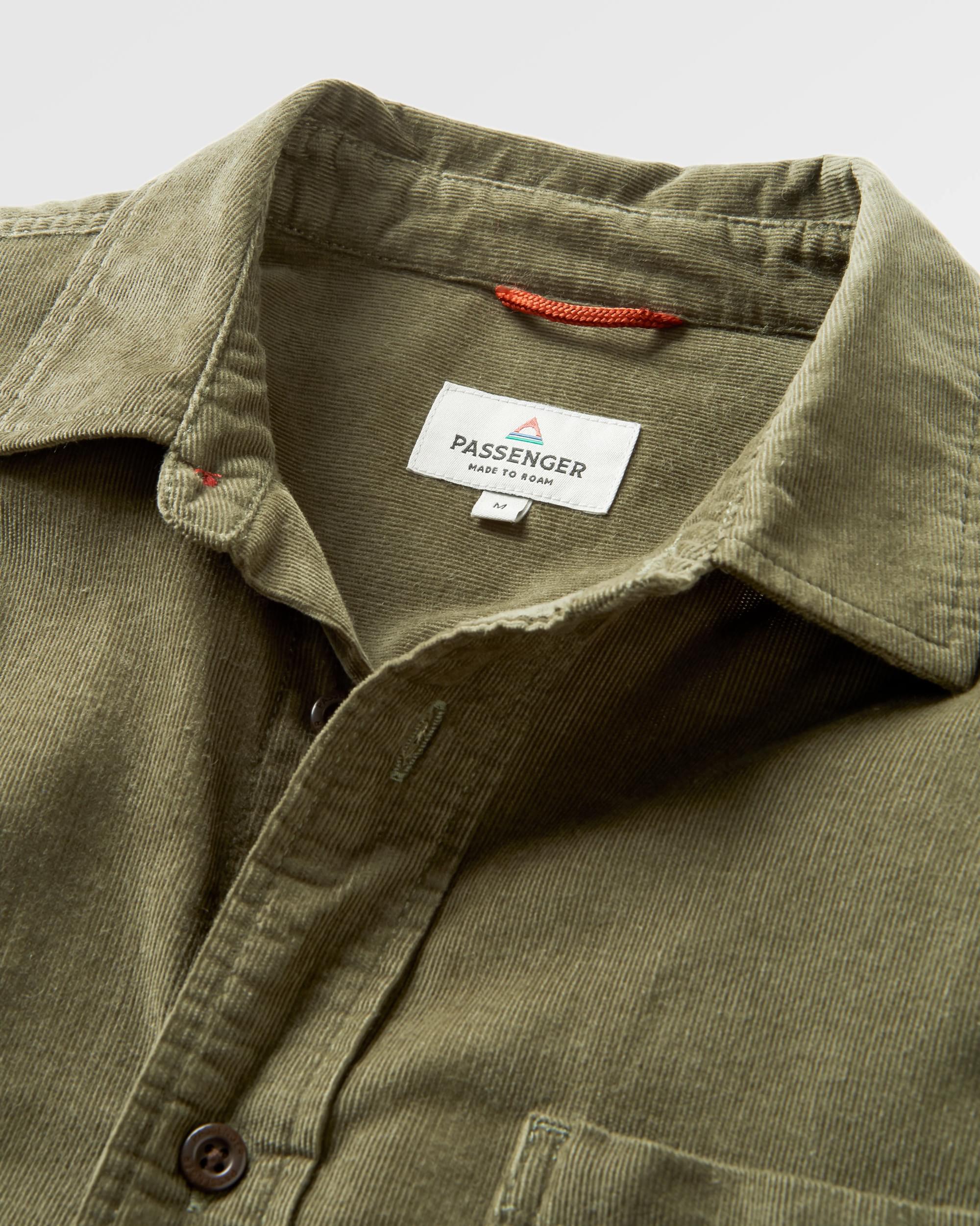 Backcountry Cord Light Shirt - Dusty Olive - Flatlay