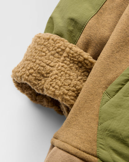 Tidal Fleece Lined Hoodie - Caramel/Khaki - Flatlay