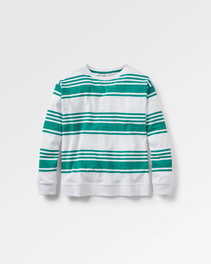 Graceful Textured LS Top - Greenlake Stripe