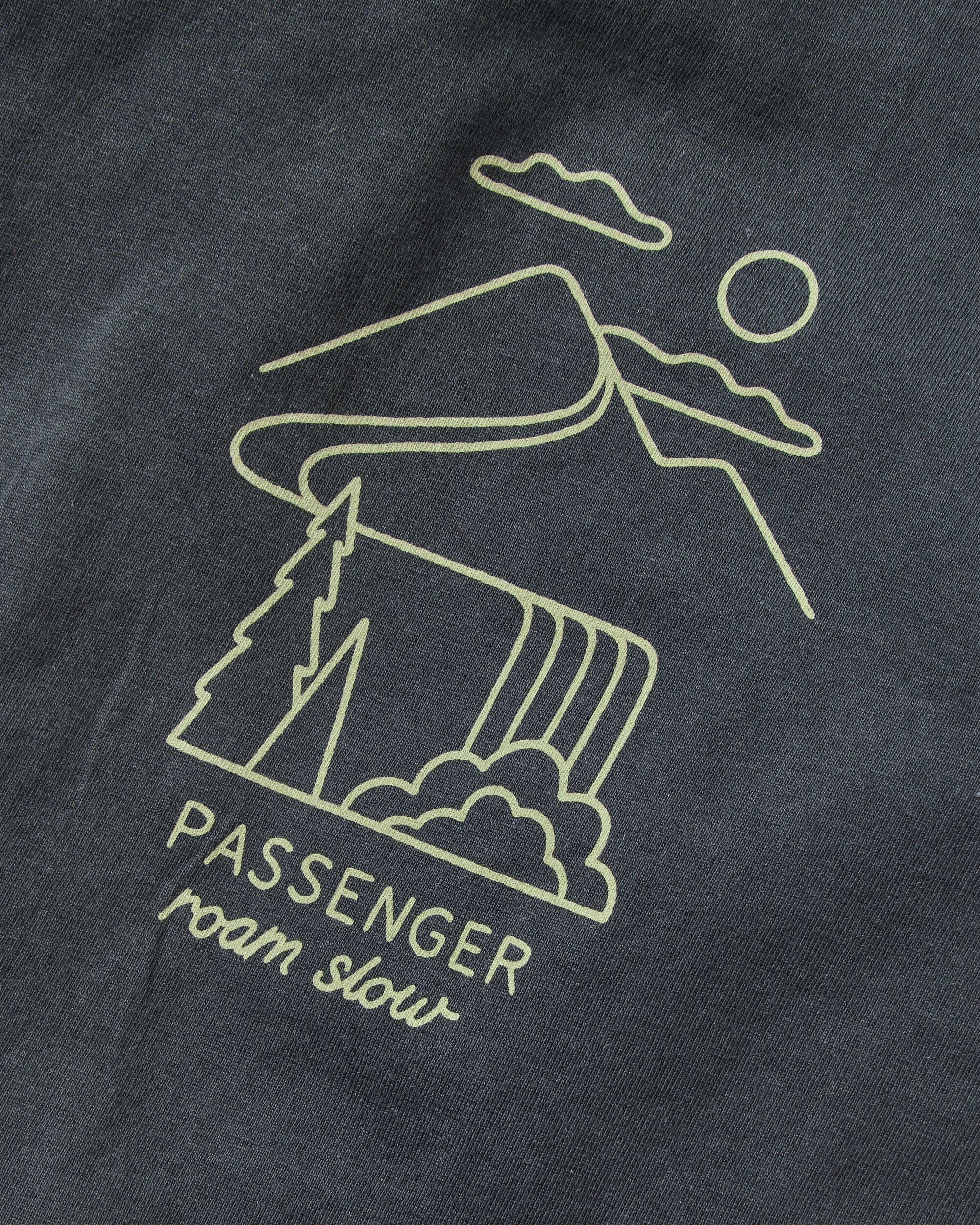 Slow Escape Relaxed Fit T-Shirt - Black - Flatlay