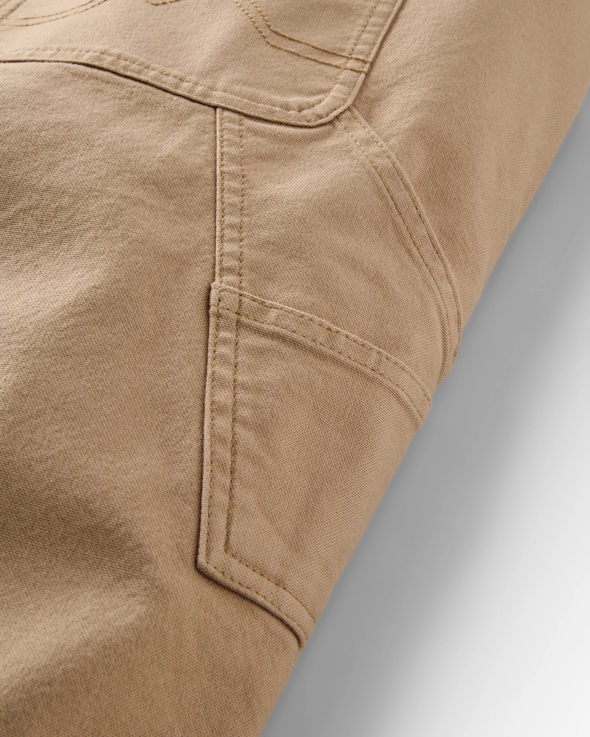 Vantage Organic Cotton Dungaree - Biscuit - Flatlay