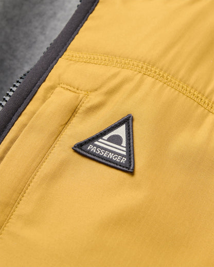 Offgrid 1/2 Zip Sherpa Fleece - Grey Marl/Deep Ocean - Flatlay