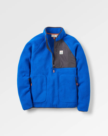 Offgrid 1/2 Zip Recycled Sherpa Fleece - Azure Blue