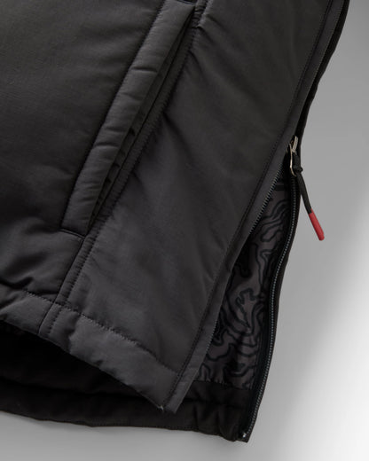 Oceanic Insulated Anorak - Faded Black/Khaki - Flatlay