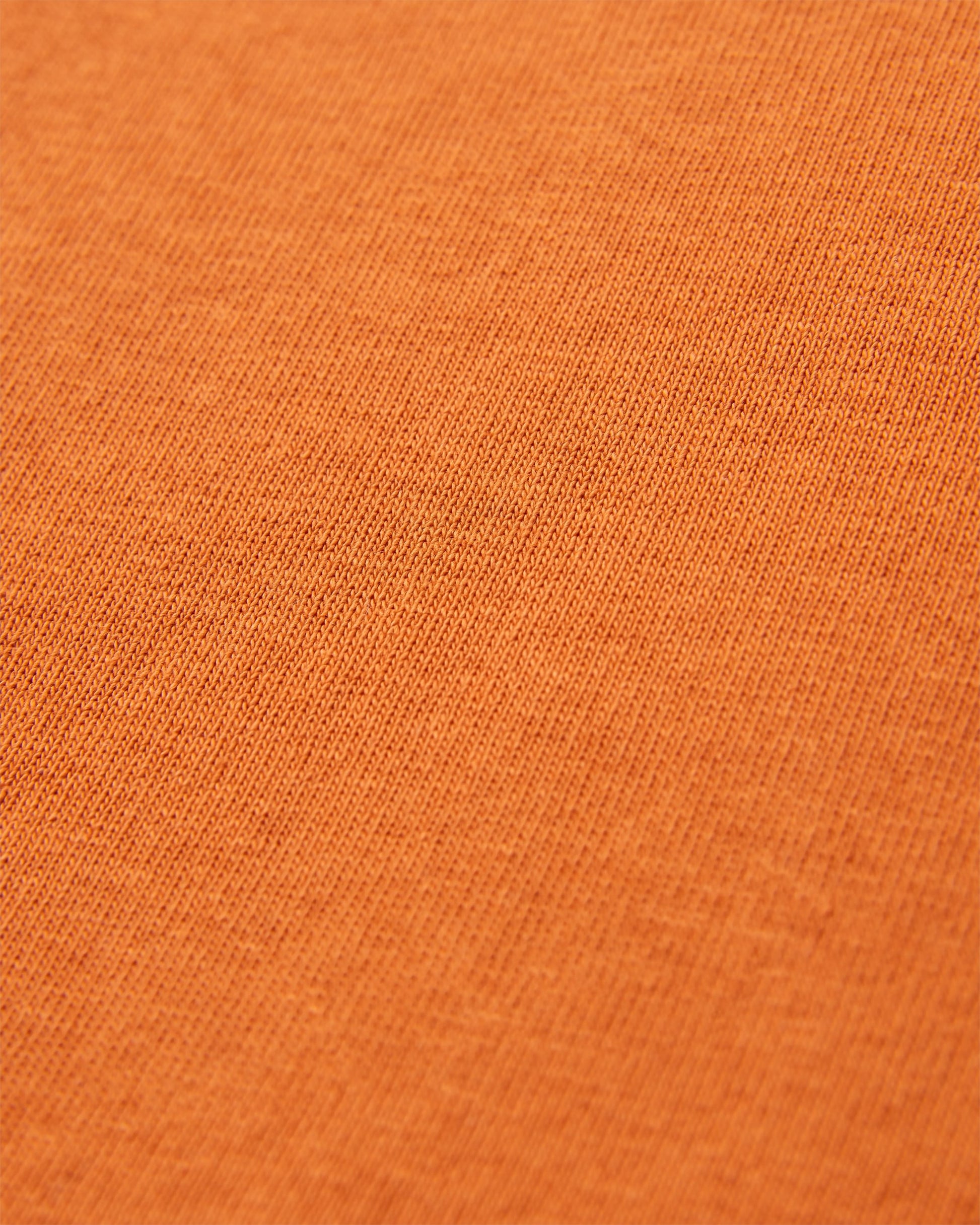 Passenger Recycled Cotton T-Shirt - Sunset Orange - Flatlay