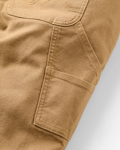 Vantage Lined Cotton Canvas Trouser - Caramel - Flatlay