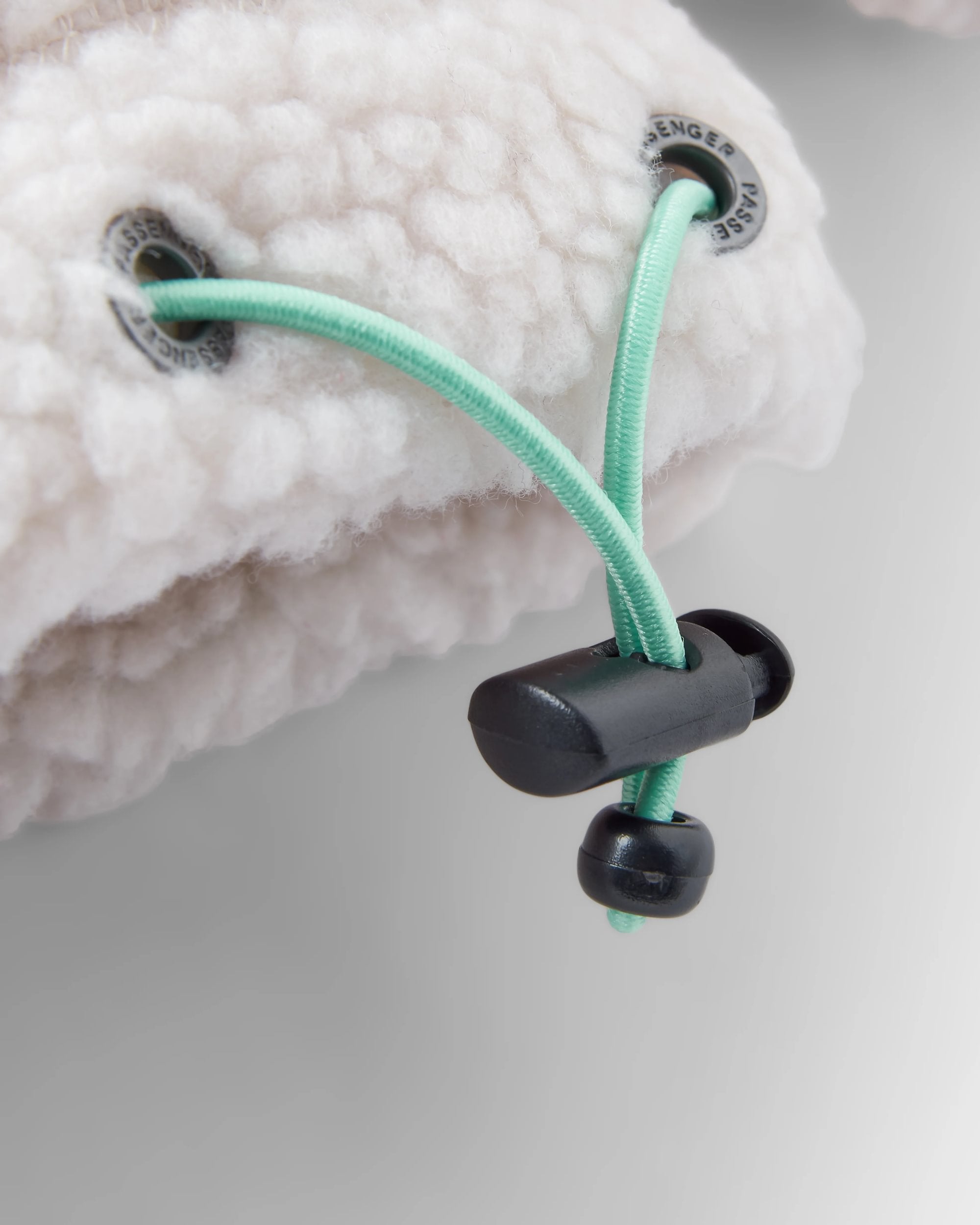 Create Recycled Deep-Pile Sherpa Fleece - Lilac Mist/ Vintage White - Flatlay