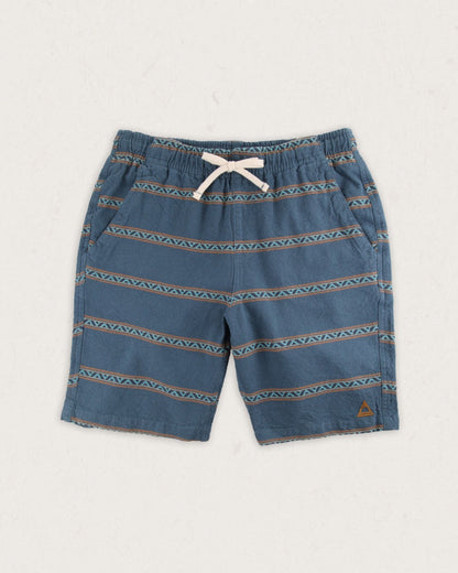 Drifter Organic Cotton Jacquard Short - Mediterranean Geo Stripe