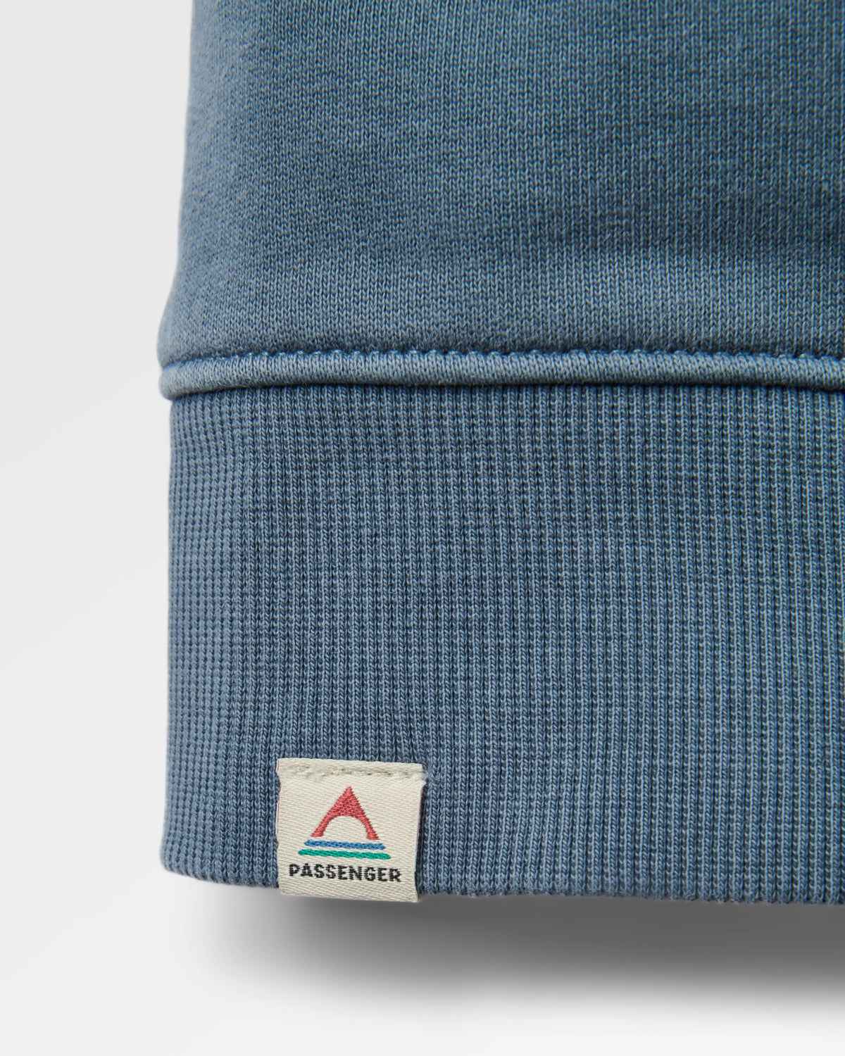 Boundless Relaxed Fit Sweatshirt - Stormy Blue - Flatlay