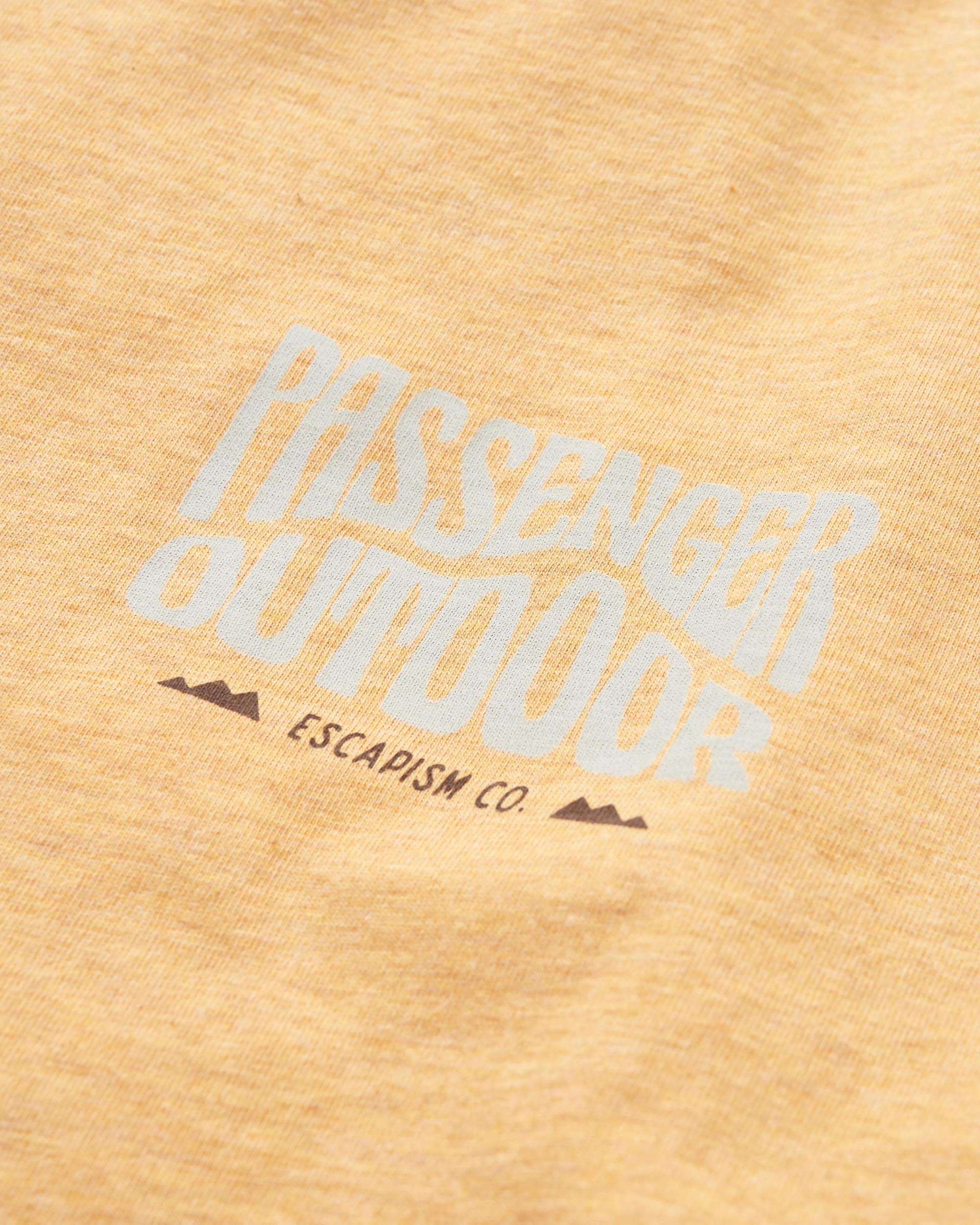 Yuca Organic Cotton T-Shirt - Dusty Ochre Marl - Flatlay