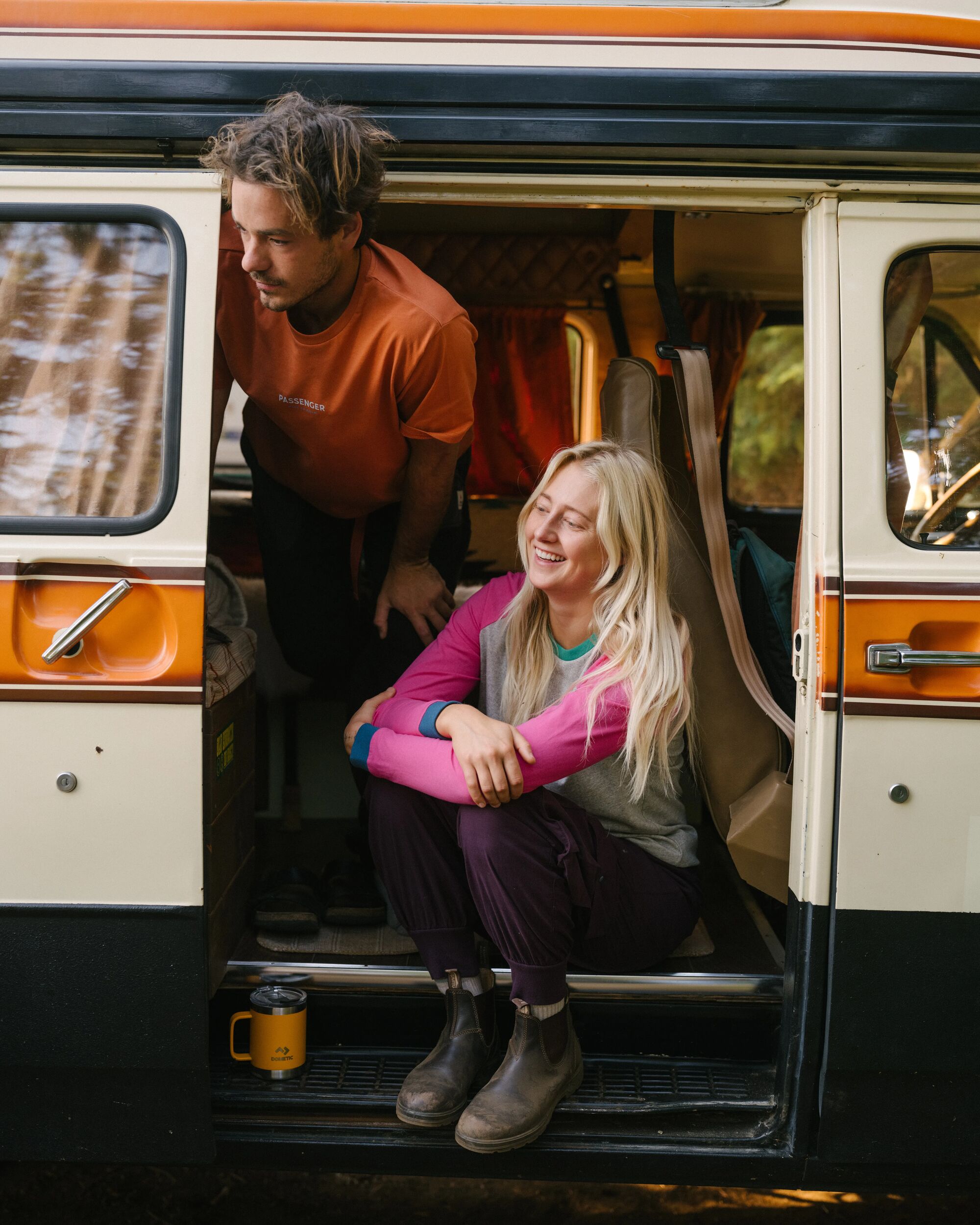 Riser Recycled Cotton LS T-Shirt - Mid Grey Marl - Lifestyle