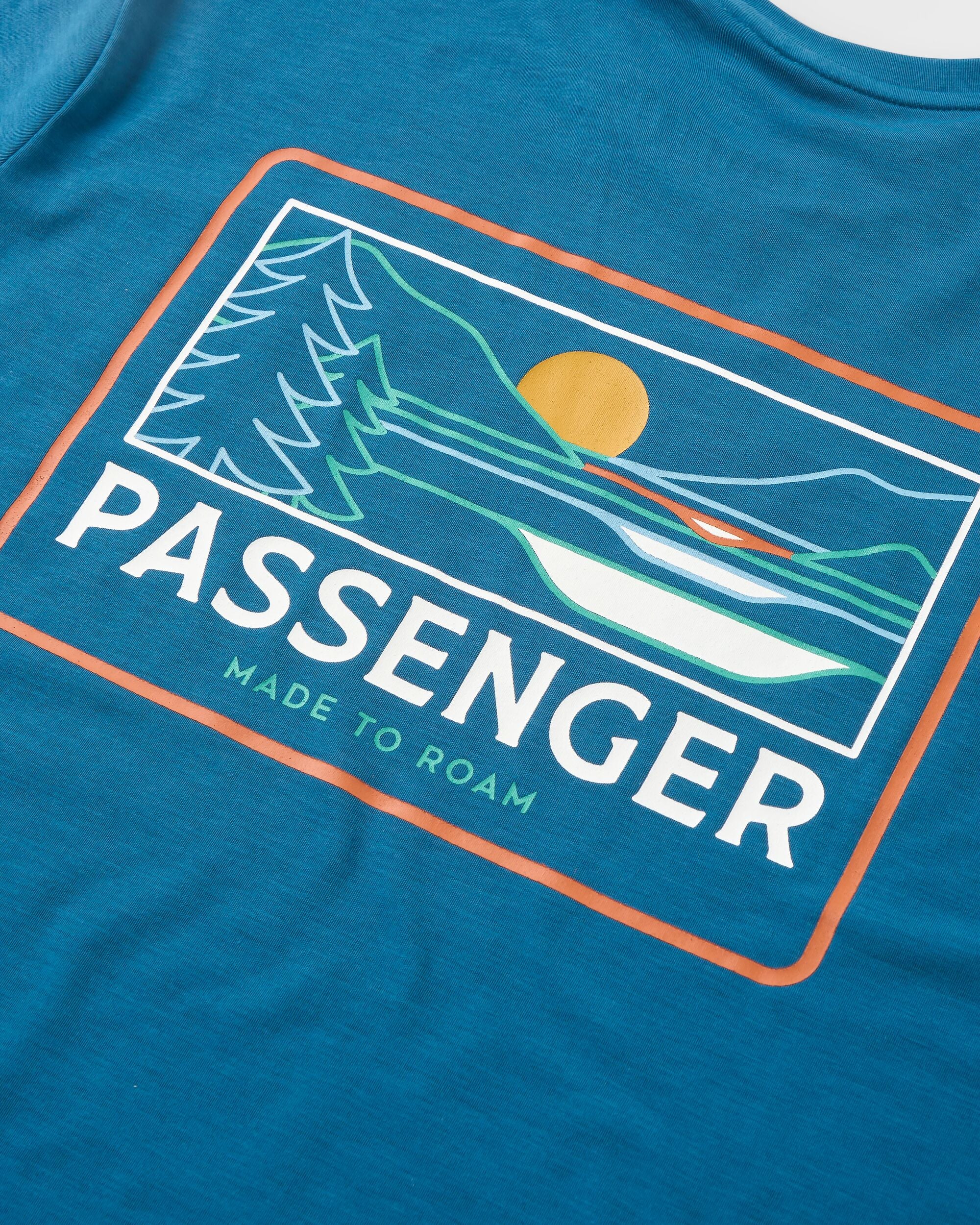 Roamer Men's Drirelease® Active T-Shirt - Tidal Blue - Flatlay