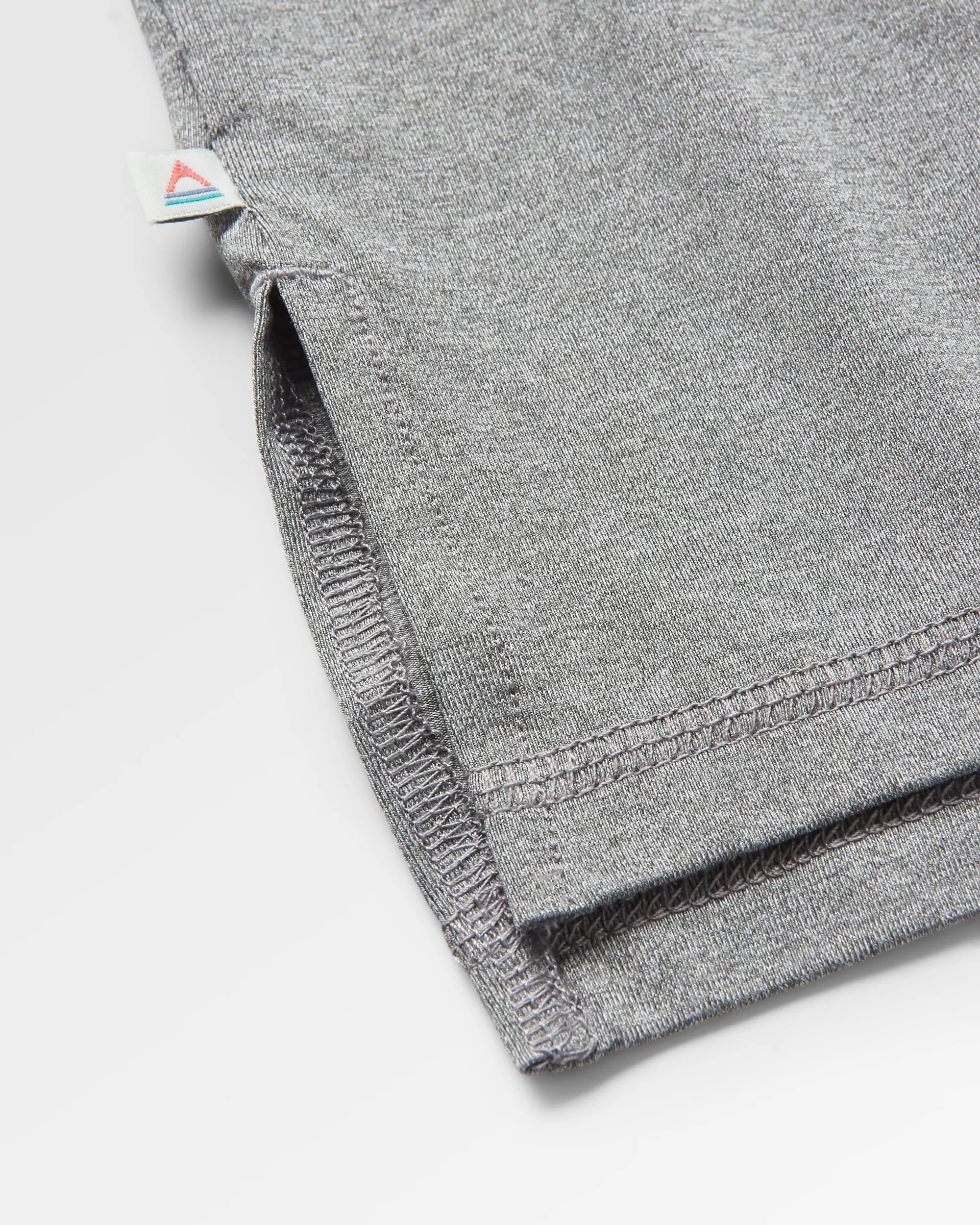 All Day Active Recycled T-Shirt - Grey Marl - Flatlay