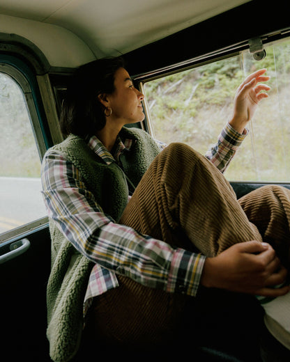 Mistline Overshirt - White Sand Multi Check - Lifestyle
