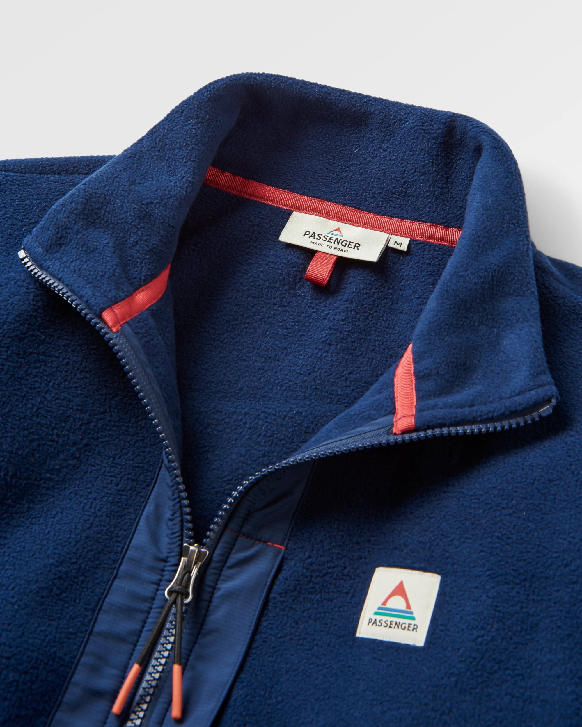 Ebb Recycled Polar Fleece - Rich Navy - Flatlay