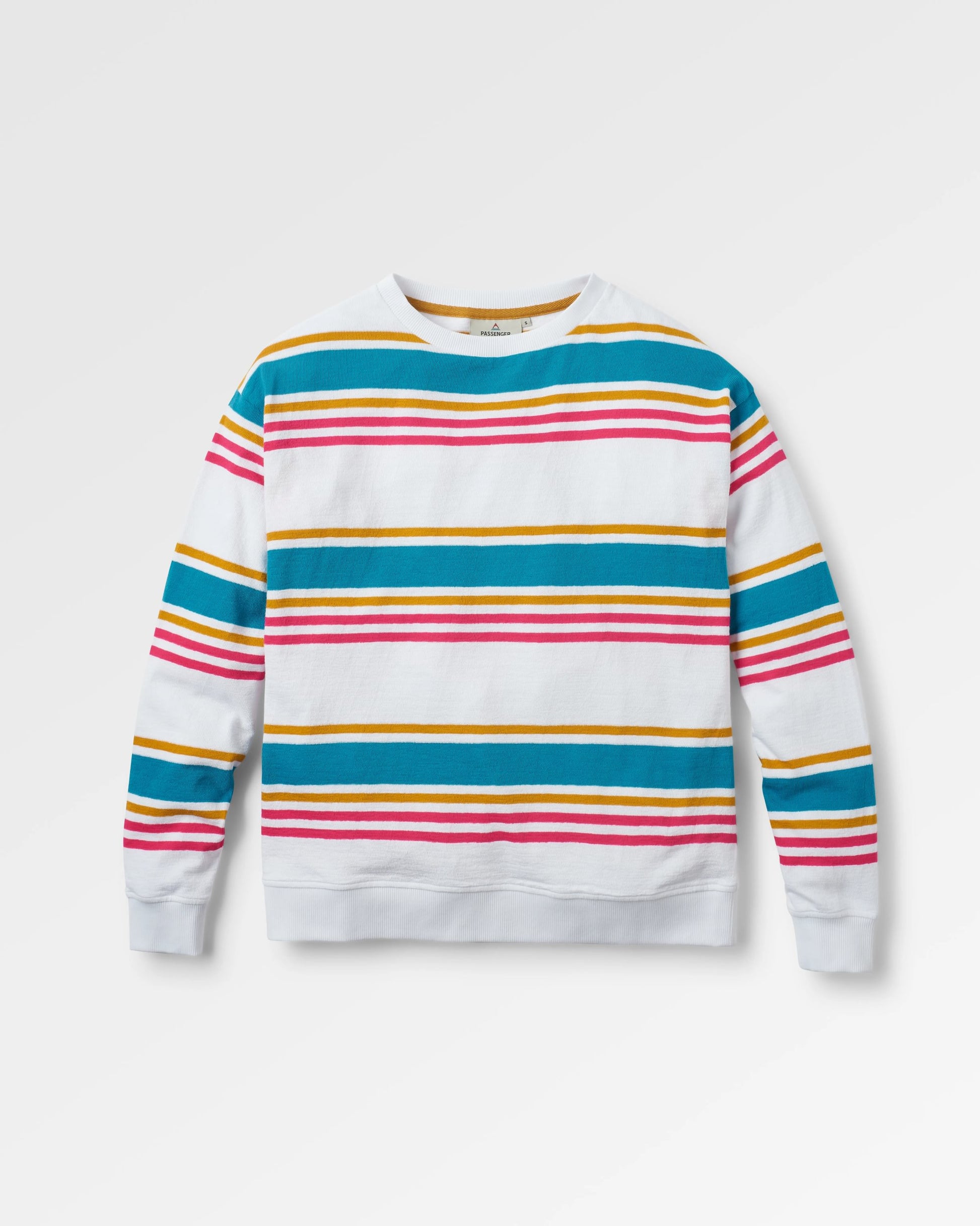 Graceful Textured LS Top - Multi Stripe