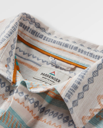 Amboro Organic Cotton Shirt - Patchwork Stripe Birch