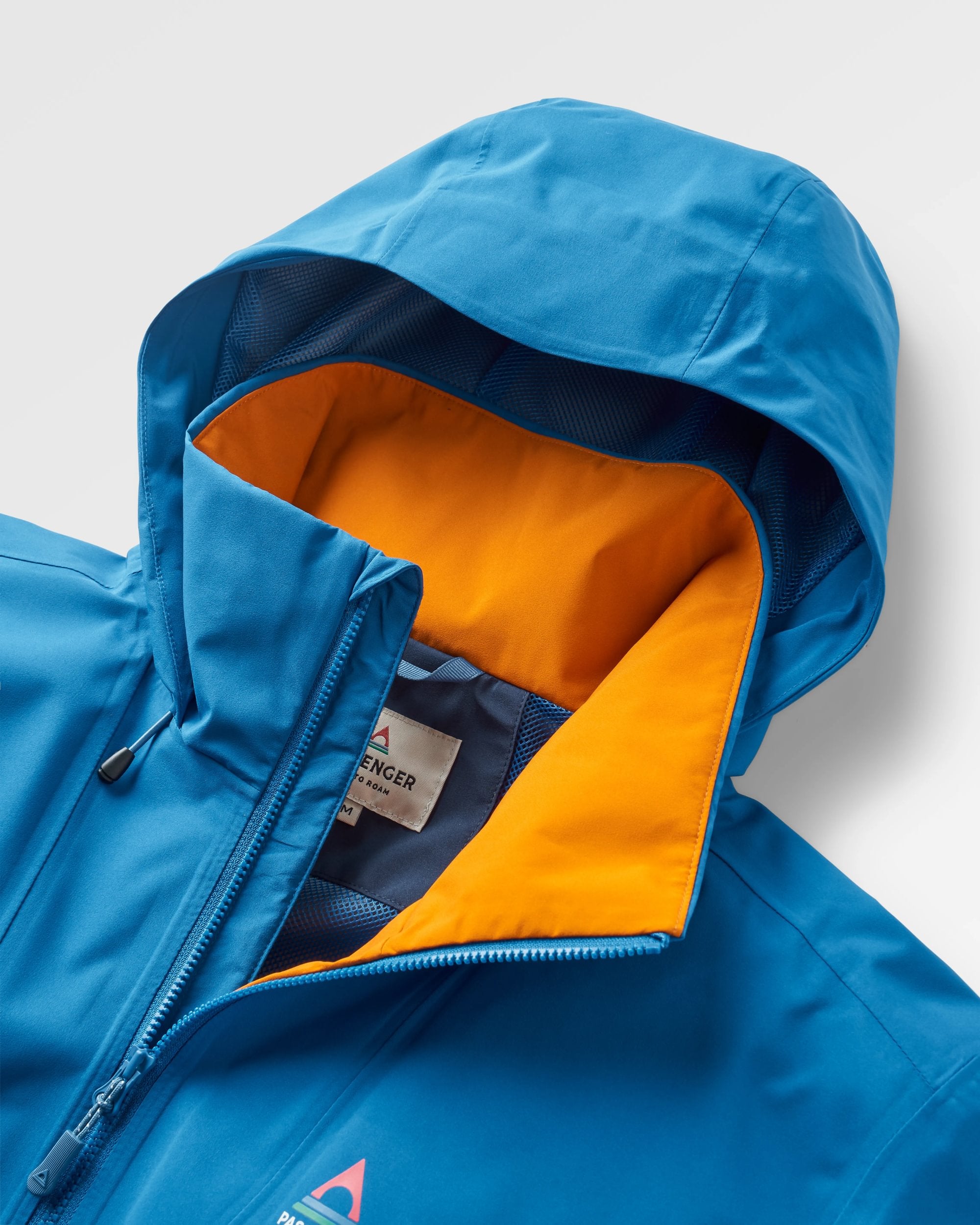 Diablo Recycled Waterproof Anorak - Azure Blue - Flatlay