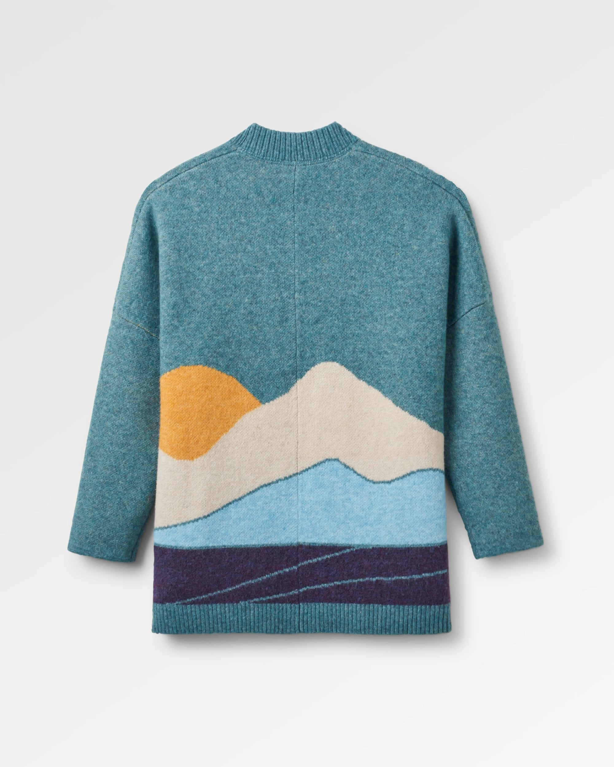 Vista Recycled Knitted Cardigan - Arctic - Flatlay