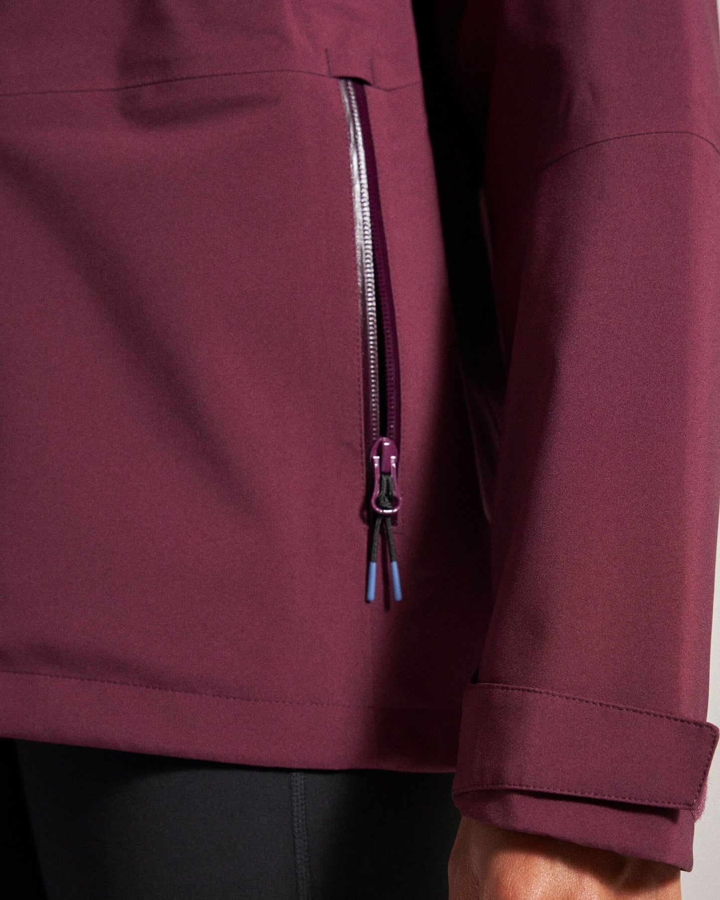 Five Element Recycled Waterproof Jacket - Fig - Studio Model