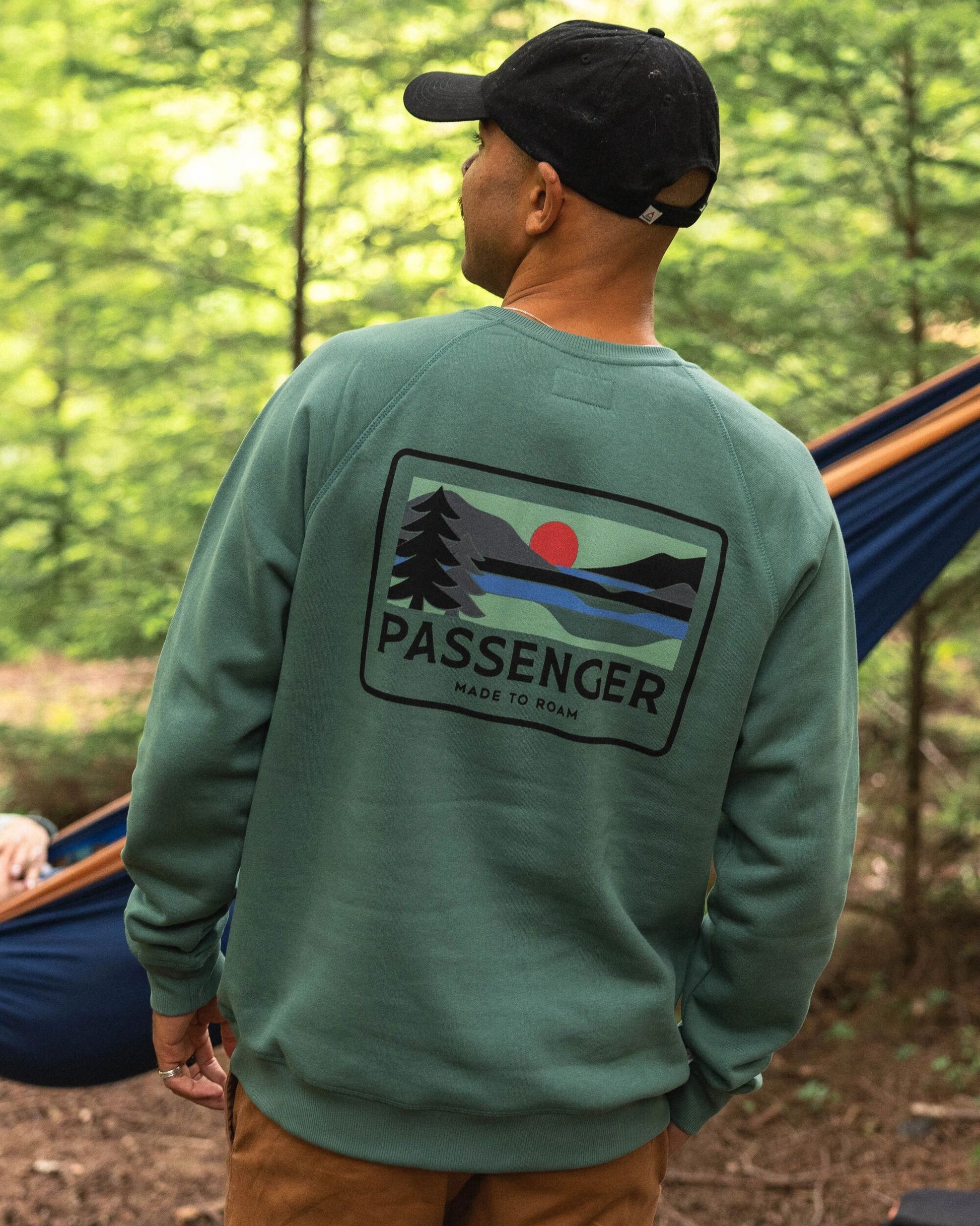 Roamer Men's Recycled Cotton Sweatshirt - Deep Ocean - Lifestyle