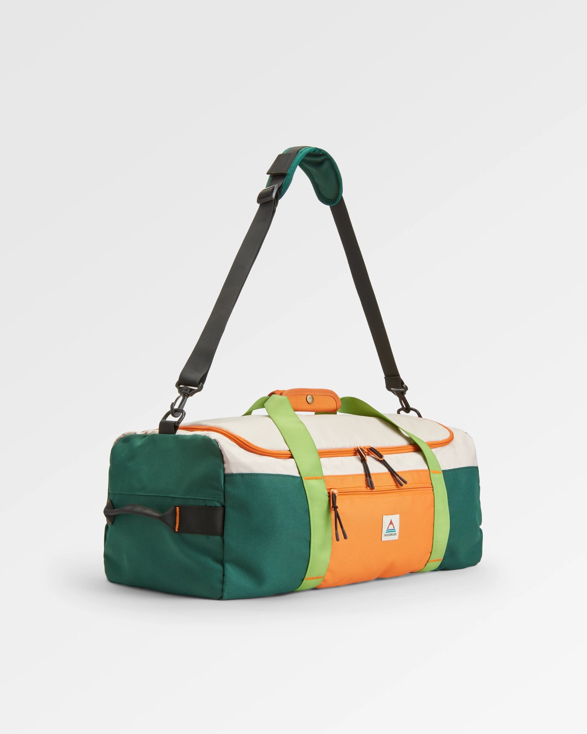 Boondocker Recycled 30L Duffel - Rain Forest Orange Multi - Flatlay