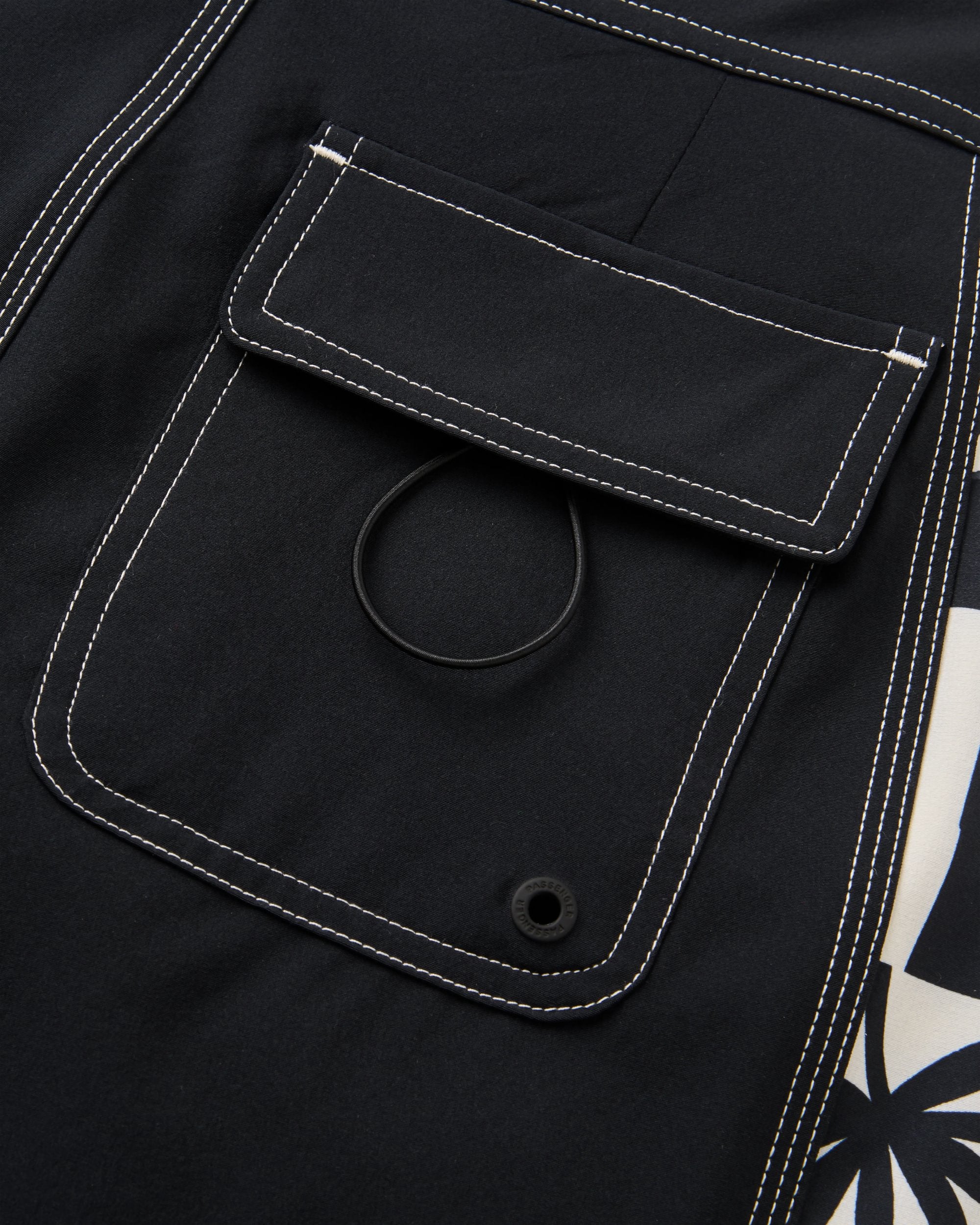 Rialto Boardshort - Black - Flatlay