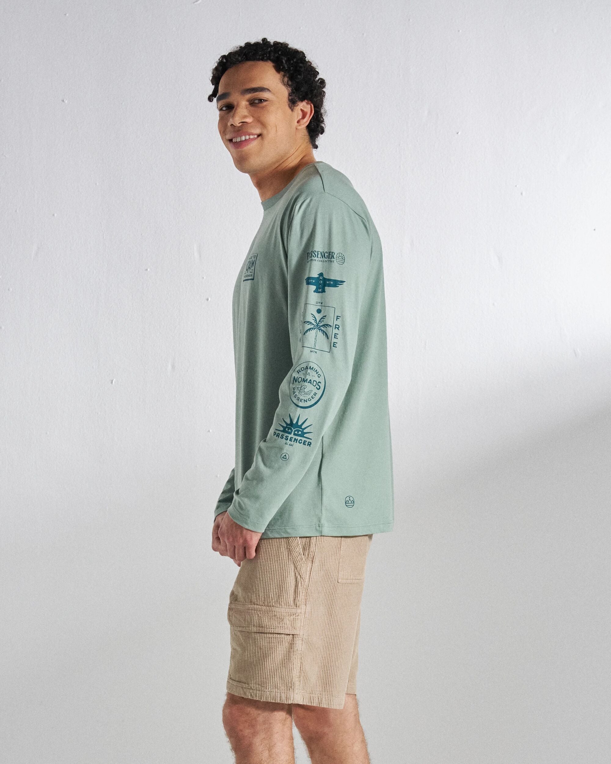 Sonoma LS T-Shirt - Pistachio - Studio Model