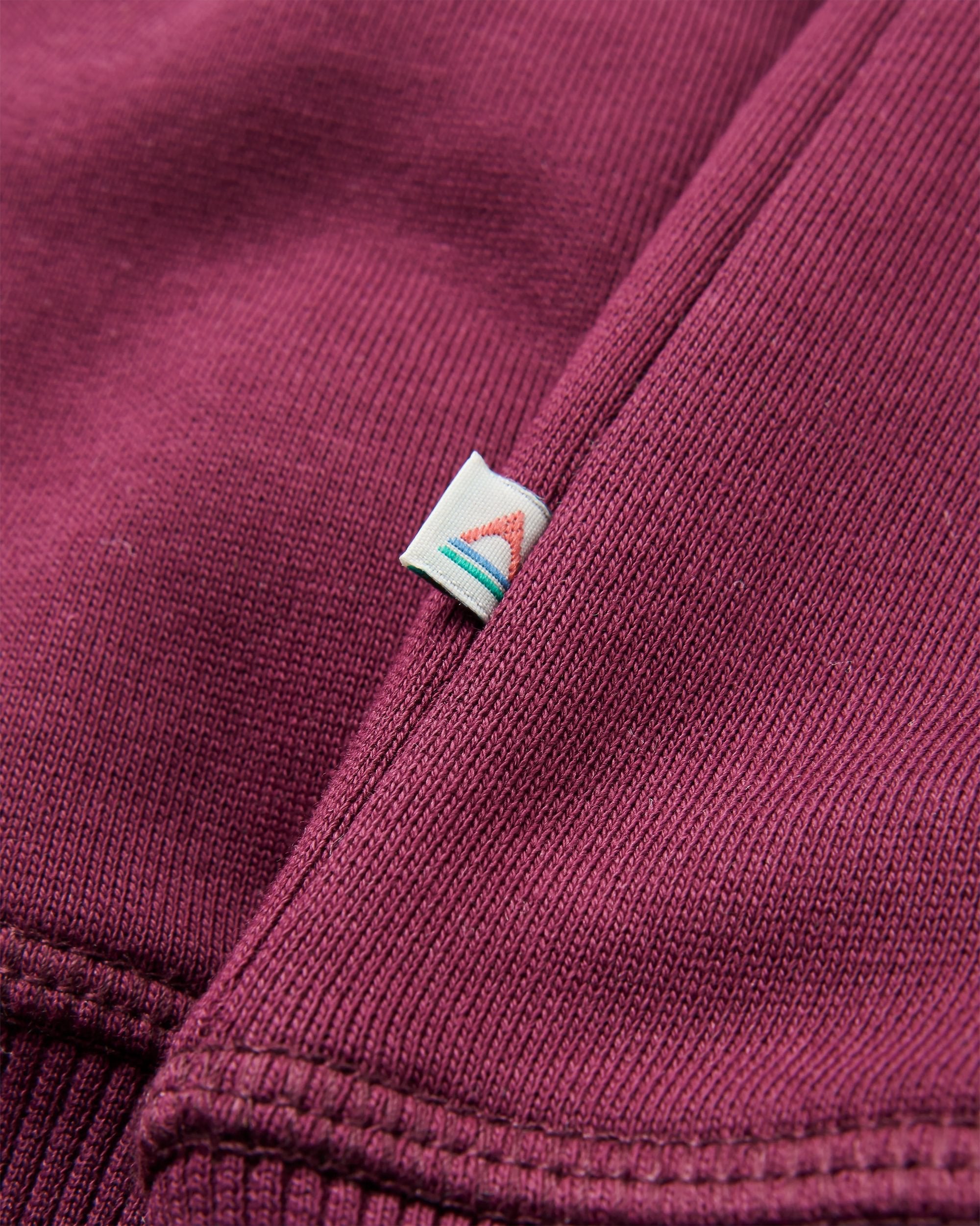 Odyssey Organic Cotton Sweatshirt - Fig - Flatlay