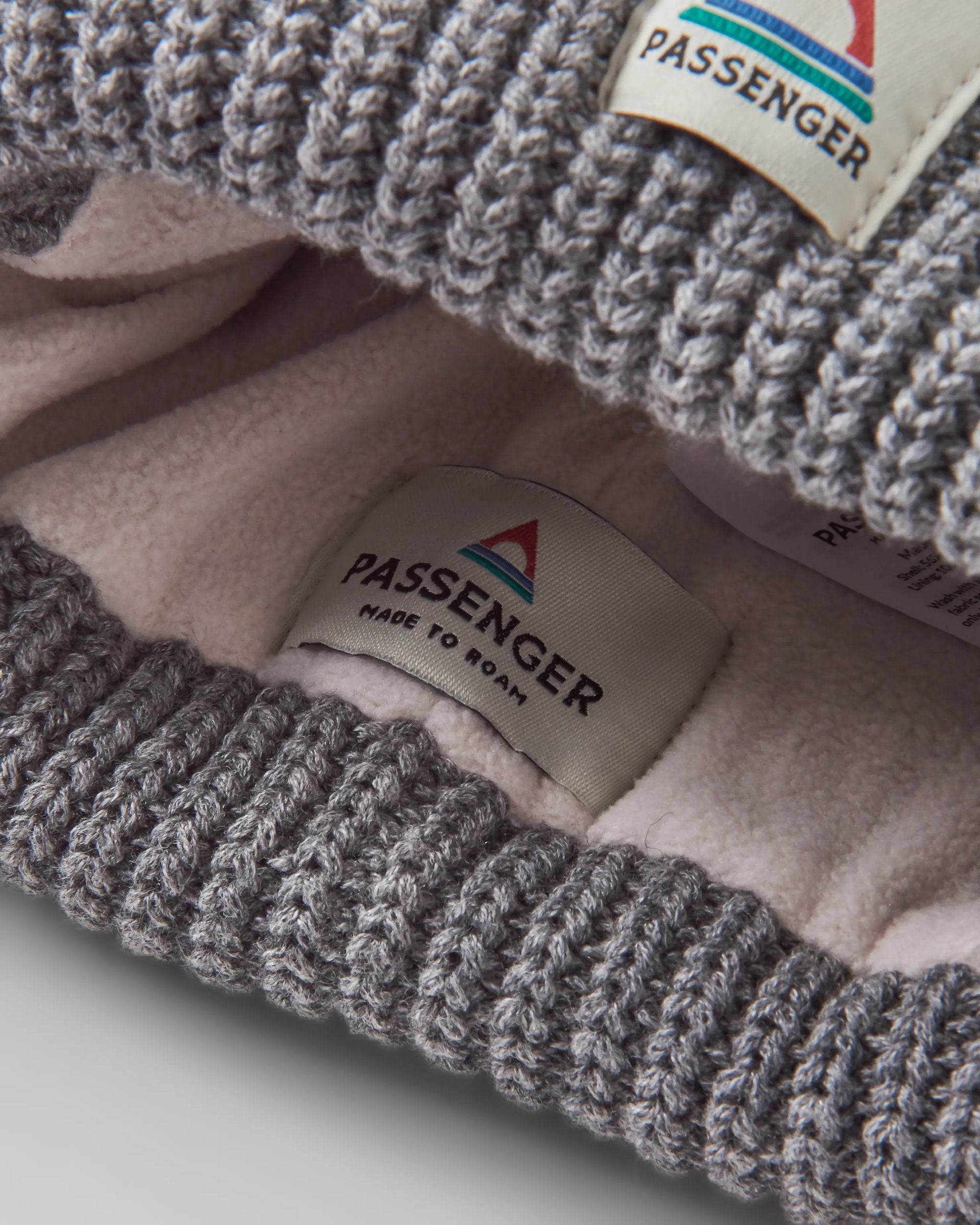 Beechwood Fleece Lined Recycled Beanie - Grey - Flatlay