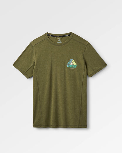 Kirkwood Textured Active T-Shirt - Khaki