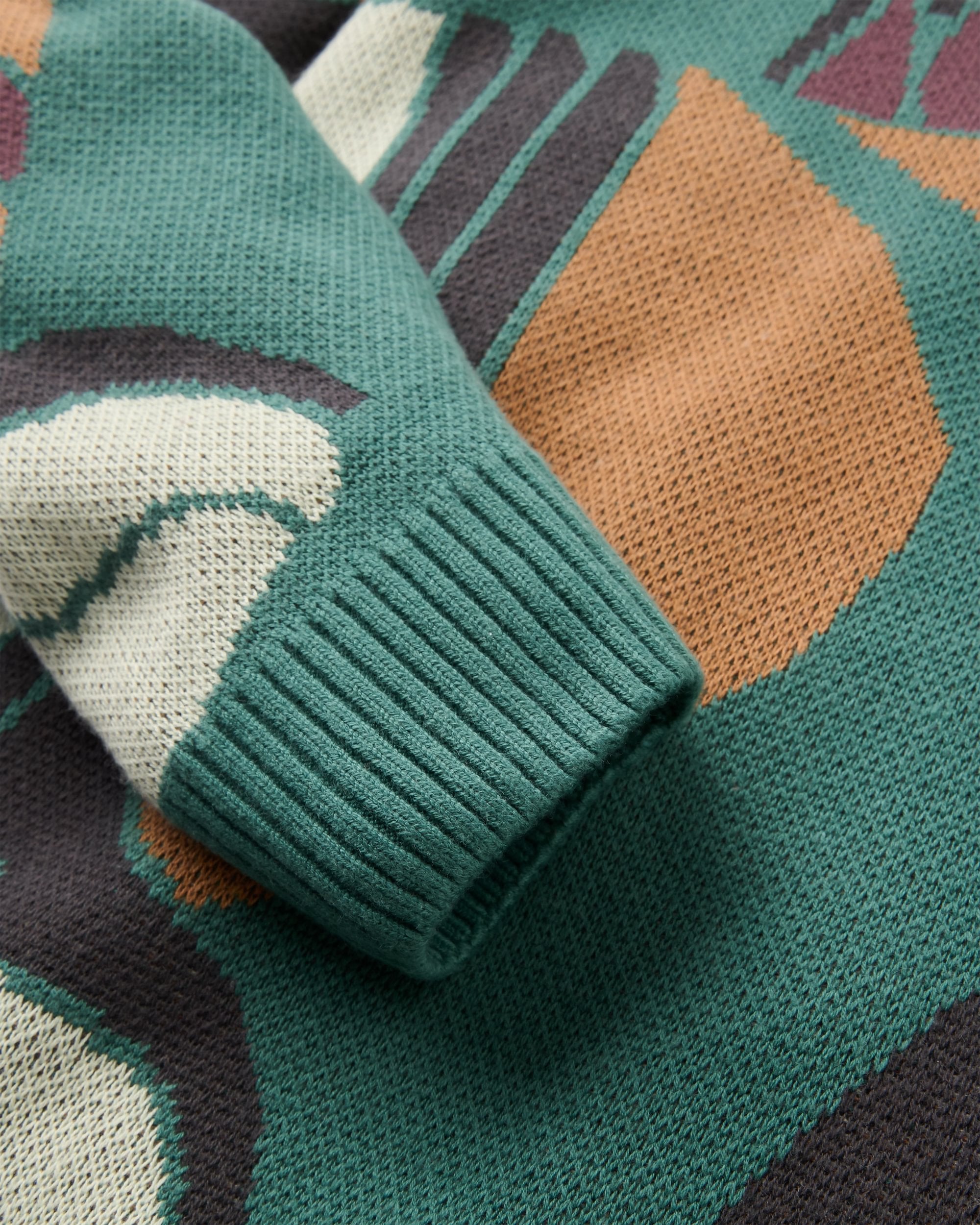 Hornbeam Knitted Jumper - Deep Ocean - Flatlay