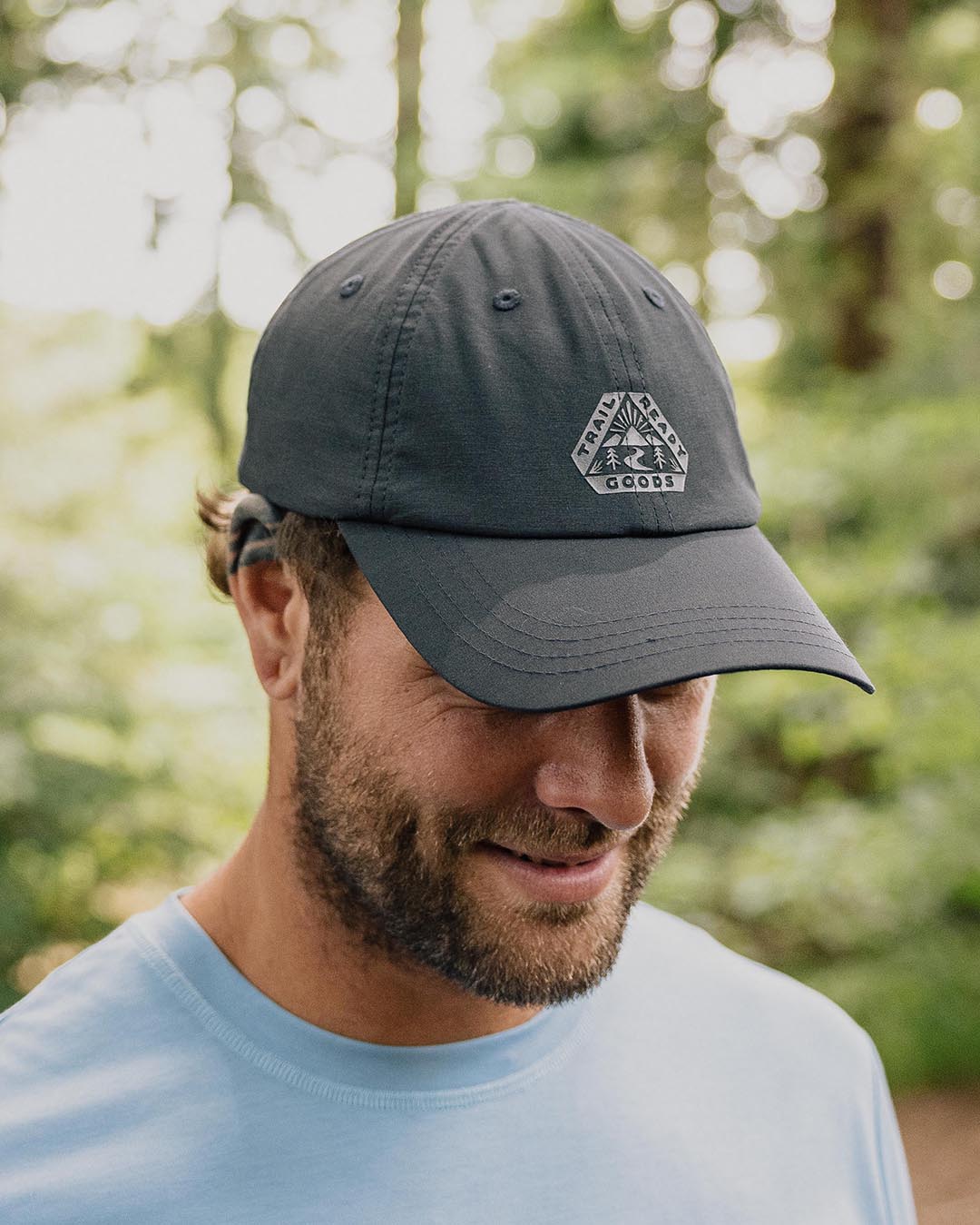 Male_Active Organic 6 Panel Cap - Black