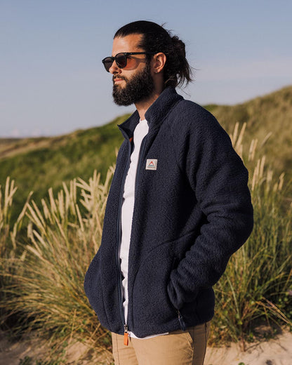 Tripper Full Zip Sherpa Fleece - Navy