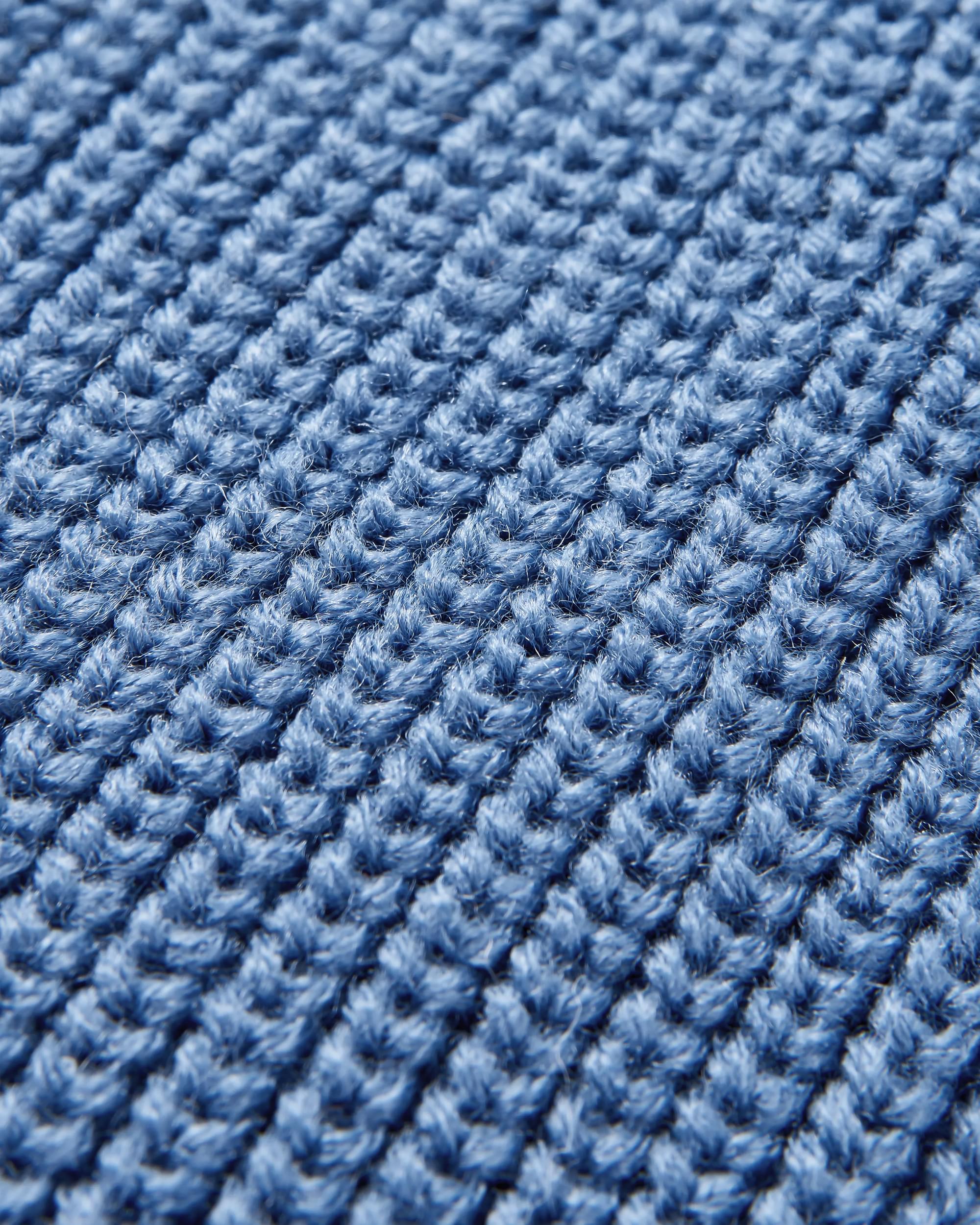 Compass Recycled Beanie - Moonlight Blue - Flatlay