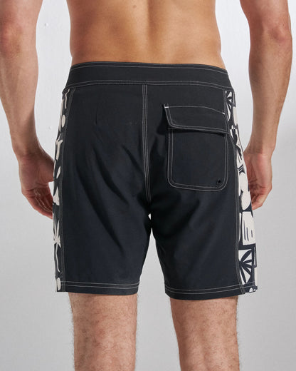 Rialto 16" Boardshort - Black - Studio Model