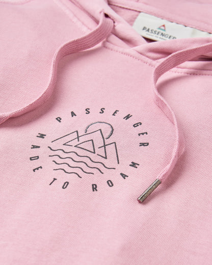 Remote Recycled Cotton Hoodie - Pink Haze - Flatlay