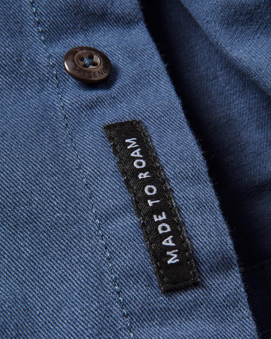 Vision Organic Cotton Shirt - Dark Denim - Flatlay